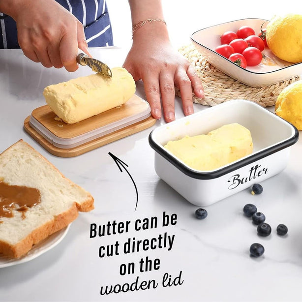StitchesandTweed Butter Dish with Lid