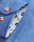 Coupe Cousu, Blue Fancy, Double Collar Long Sleeve Shirt