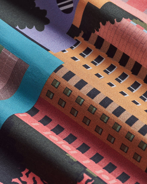 Coupe Cousu, Print, Short Sleeve Shirt