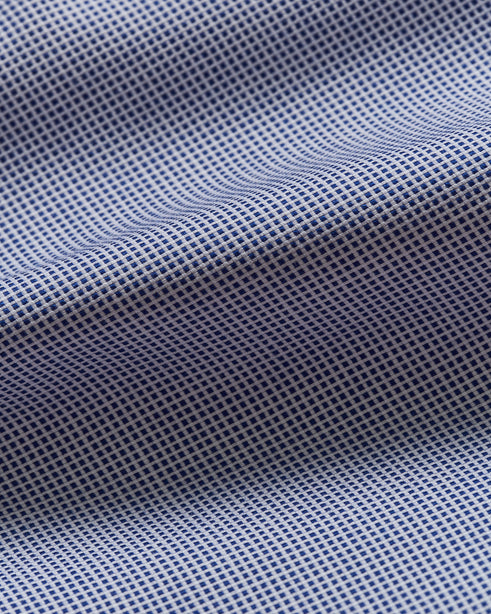 Highr, Dark Blue Dobby, Long Sleeve Shirt