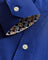 Coupe Cousu, Cobalt Blue, Long Sleeve Shirt with Contrast Trim Fabric