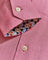 Coupe Cousu, Red, Long Sleeve Shirt with Contrast Trim Fabric