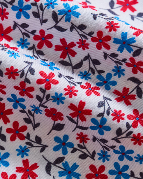 Coupe Cousu, Print, Short Sleeve Shirt