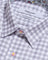 Coupe Cousu, Grey Checks, Long Sleeve Shirt with Contrast Trim Fabric