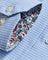 Coupe Cousu, Light Blue, Long Sleeve Shirt with Contrast Trim Fabric