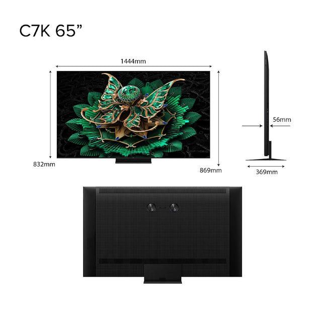 2025 NEW | TCL C7K Premium QD-Mini LED 4k TV 65inch