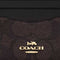 COACH Unisex Slim Id Card Case In Signature Canvas Walnut/Black RB-CZ286
