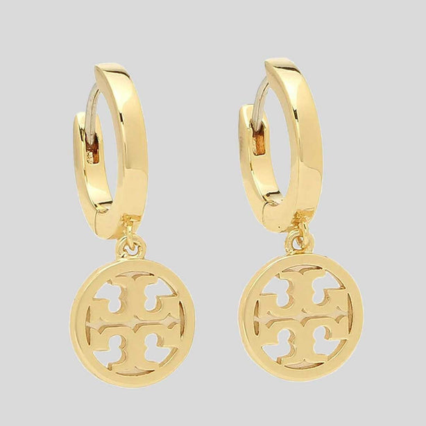 TORY BURCH Miller Huggie Hoop Earring Tory Gold 143786