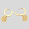 TORY BURCH Miller Huggie Hoop Earring Tory Gold 143786