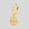 TORY BURCH Miller Huggie Hoop Earring Tory Gold 143786