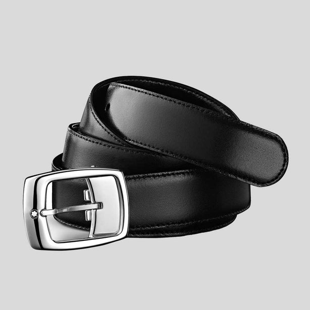 MONTBLANC Black/Brown 30 MM Reversible Leather Belt RB-MB9695