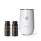 shcent Tranquil R | Rechargeable Aroma Nebulizer Diffuser | Waterless | For Home | Auto Off | 2 Free 10ml Hotel Essential Oils