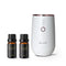 shcent Tranquil R | Rechargeable Aroma Nebulizer Diffuser | Waterless | For Home | Auto Off | 2 Free 10ml Hotel Essential Oils