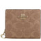 Coach Snap Wallet In Signature Canvas in Tan/ Brown CW789