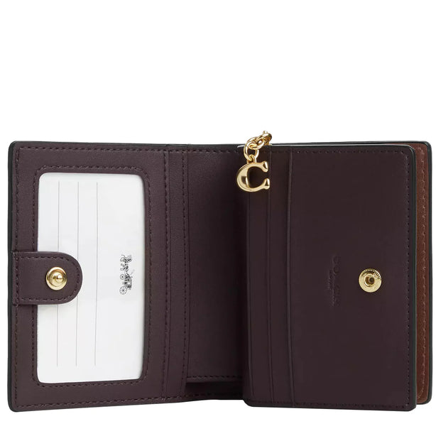 Coach Snap Wallet In Signature Canvas in Tan/ Brown CW789