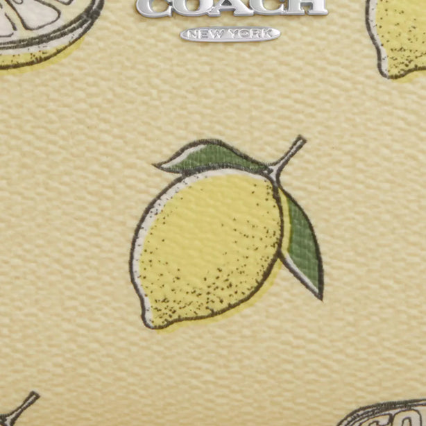 Coach Snap Wallet With Lemon Print - Garden Glade Multi CAP19
