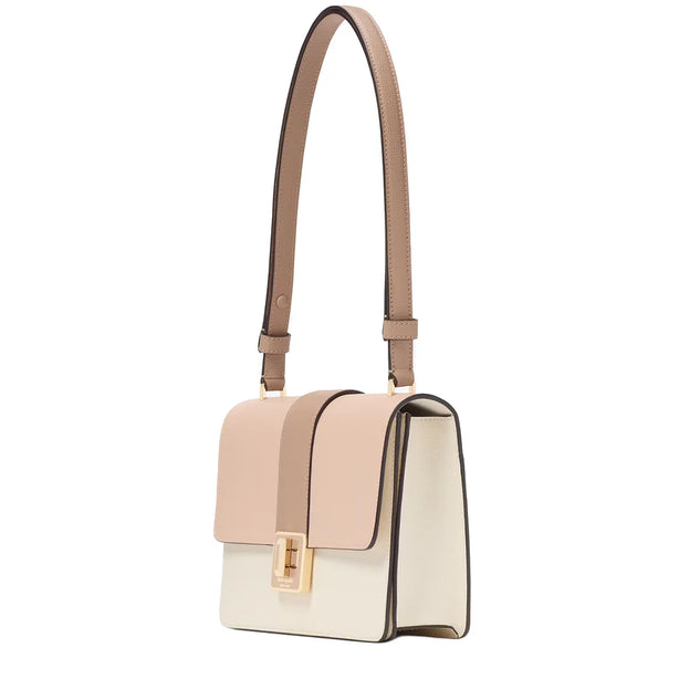 Kate Spade Phoebe Turnlock Shoulder Bag - Toasted Hazelnut Multi KK138