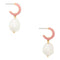 Kate Spade Candy Drops Enamel Pearl Drop Hug Earrings - Coral o0r00270