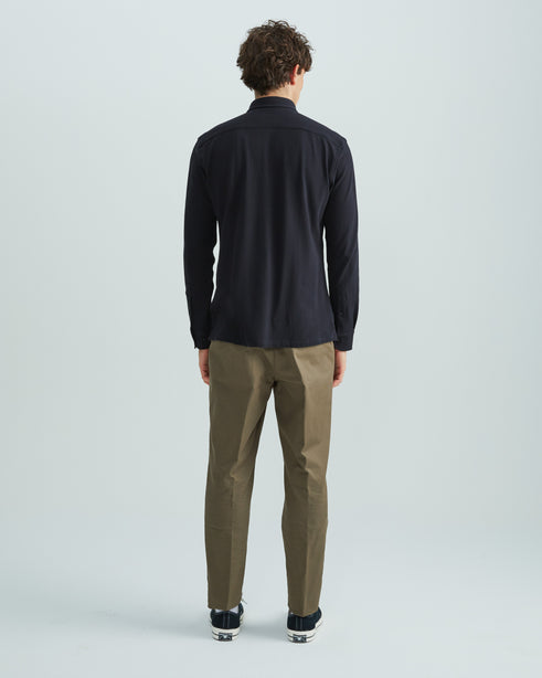 Coupe Cousu, Olive, Cotton Chino Trousers