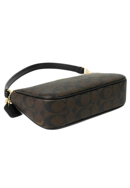 Coach Nolita 19 In Signature Canvas - Walnut Black