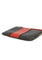 Coach Corner Zip Wristlet In Signature Canvas With Stripe - Walnut/Bold Red