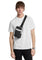 Michael Kors Mens Cooper Signature Logo Sling Pack - Black/White