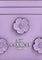 Coach Mini Skinny ID Case With Floral Applique - Lilac Purple