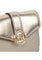 Michael Kors Carmen Medium Flap Bifold Wallet - Pale Gold