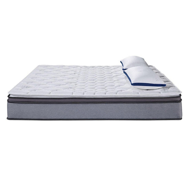 Somnuz® Comfort Night 12 Inch Water Repellent Teflon Fabric Latex Individual Pocketed Spring Mattress