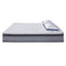 Somnuz® Comfort Night 12 Inch Water Repellent Teflon Fabric Latex Individual Pocketed Spring Mattress