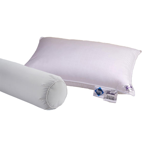 Snowdown Microfibre Extra Firm Pillow + Snowdown Microfibre Extra Firm Bolster