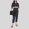 MICHAEL KORS Jet Set Travel Small Saffiano Leather Top-Zip Tote Bag Black RS-35S0GTVT1L