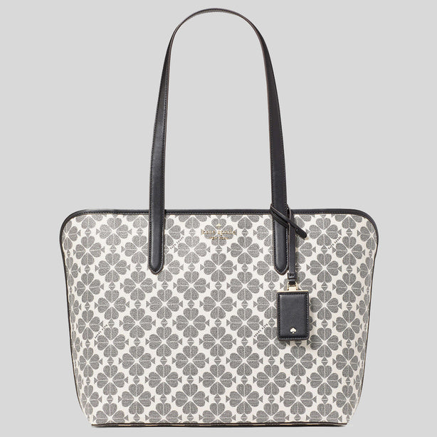 KATE SPADE Spade Flower PVC Tote Black Multi RS-KG086