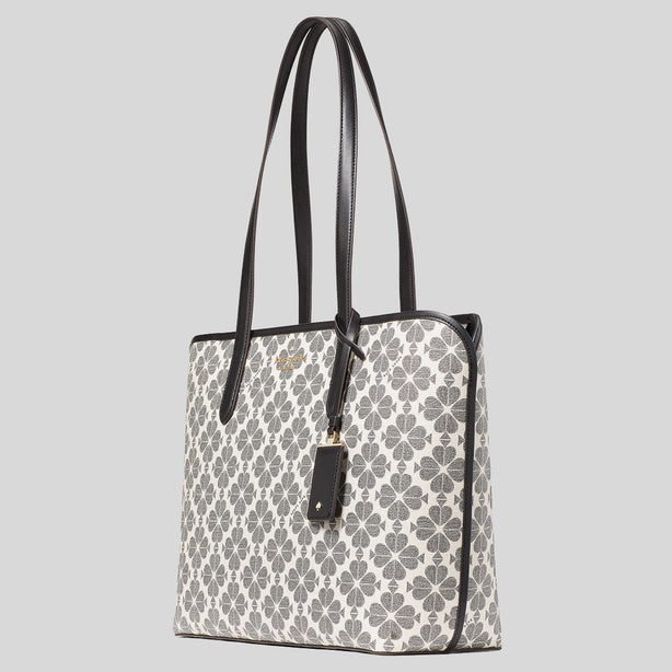 KATE SPADE Spade Flower PVC Tote Black Multi RS-KG086