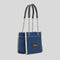MARC JACOBS The Denim Chain Small Tote Bag Dark Wash RB-2F4HTT029H05