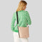 KATE SPADE Chelsea Large Duffle Crossbody Bag Warm Beige Multi RB-KG459