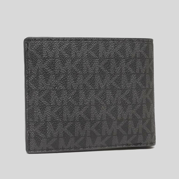 MICHAEL KORS Men's Cooper Billfold Wallet With Passcase Black RS-36U9LCRF6B