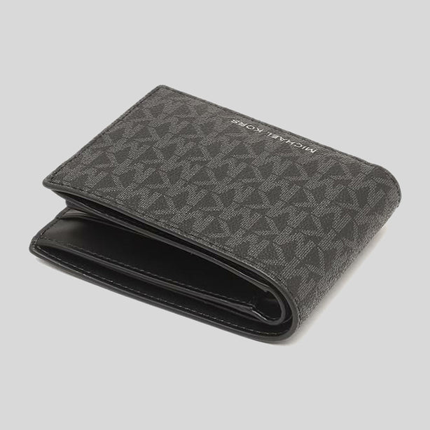 MICHAEL KORS Men's Cooper Billfold Wallet With Passcase Black RS-36U9LCRF6B