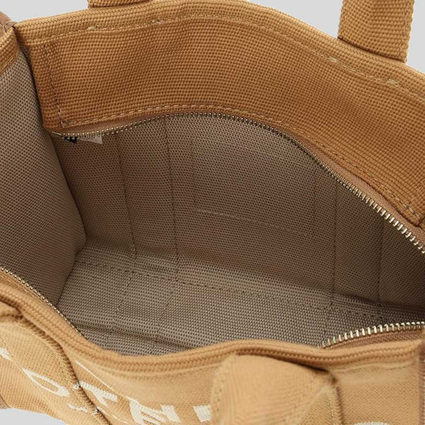 MARC JACOBS The Jacquard Small Tote Bag Camel RB-M0017025