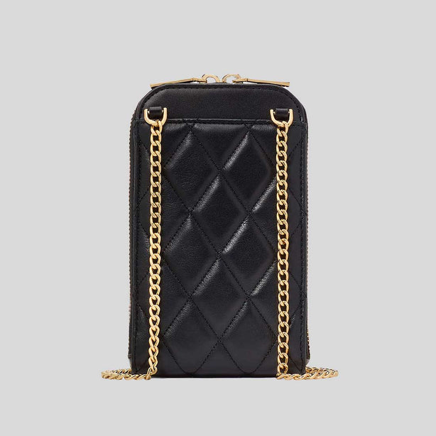 KATE SPADE Carey Quilted North South Phone Crossbody Bag Black RB-KC597