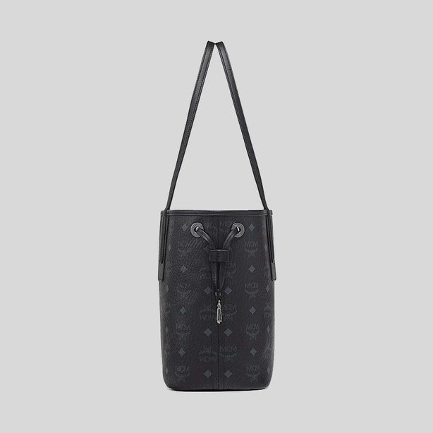 MCM Small Reversible Liz Shopper in Visetos Black RB-MWPDSLR02BK001