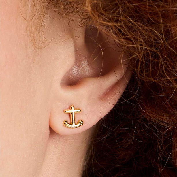 KATE SPADE Away We Go Anchor Studs Gold RB-KH494