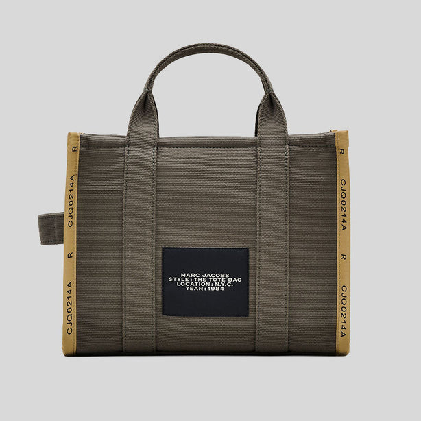MARC JACOBS The Jacquard Medium Tote Bag Bronze Green RS-M0017027
