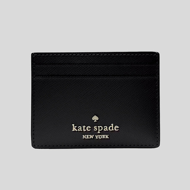 KATE SPADE Madison Small Slim Card Holder Black RS-KI368