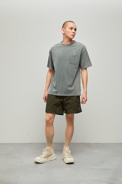 Highr, Olive Green, Snap Button Pocket Shorts