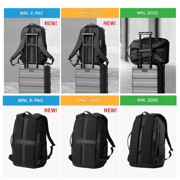 ELECOM MNL CITY Backpack/Laptop Bag/BM-MNLBP01BK/20L /Water Repellent/Large Capacity/Minimalist