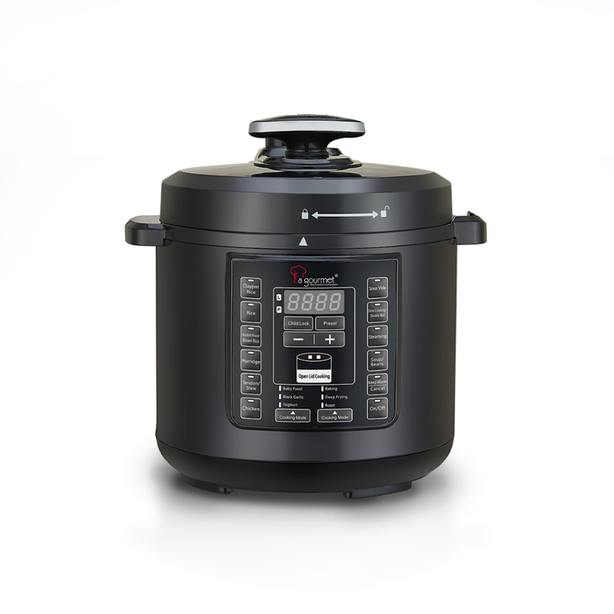 La Gourmet Healthy Electric Pressure Cooker 6L with Full Accessories Set + 5kg Rice Dispenser