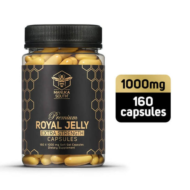 Manuka South Extra Strength Royal Jelly vitamins amino acid antioxidant for Skin Joint Heart Brain Immunity [160's]