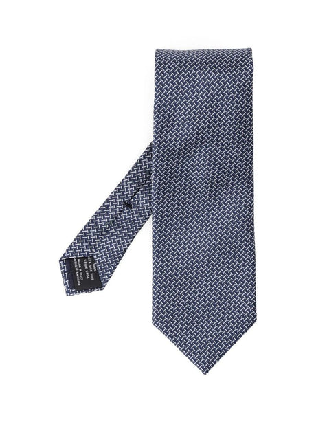 Tom Ford Patterned Tie - Blue