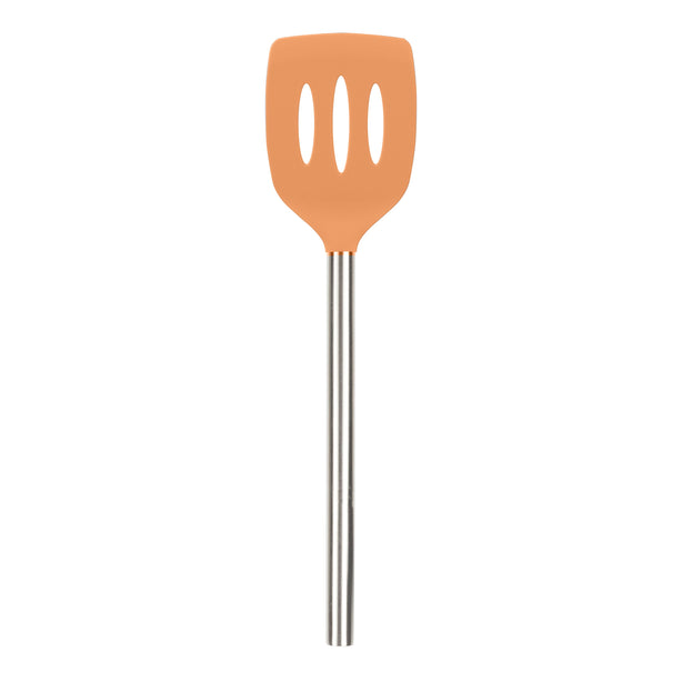 Silicone Slotted Turner with Stainless Steel Handle